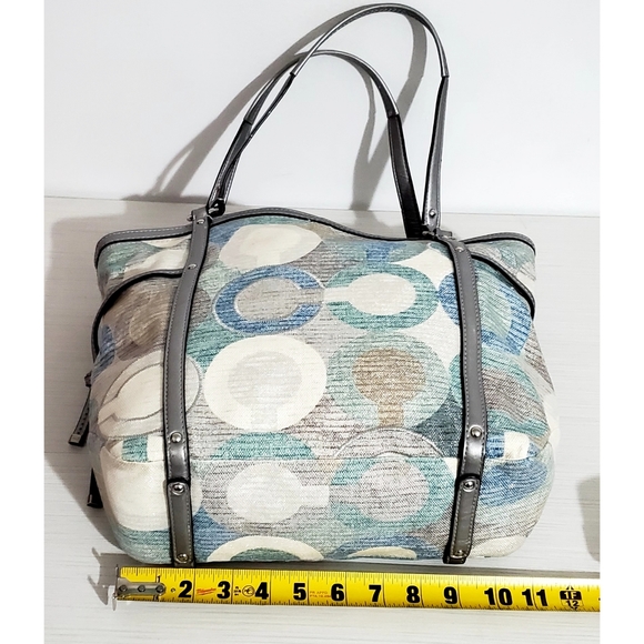 RARE Coach Blue Silver Crossbody or Shoulder Bag - Picture 11 of 17